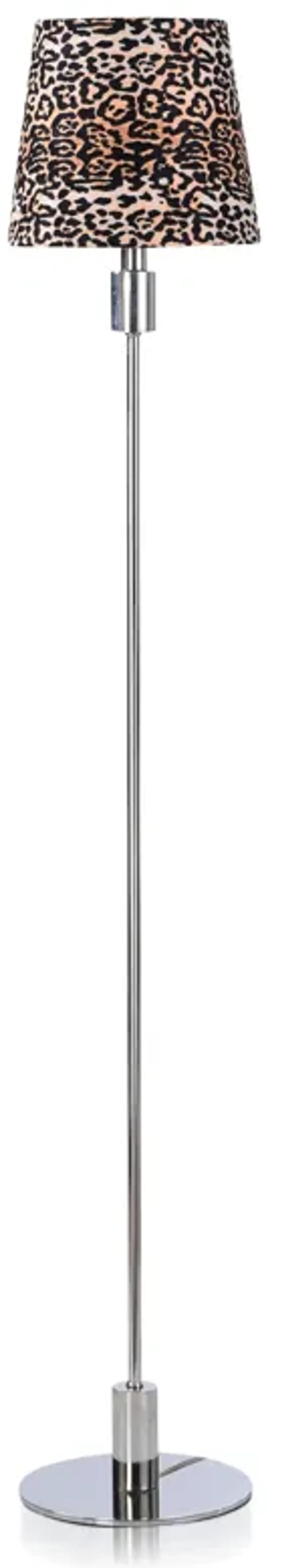 Polished Nickel Metal Lamp IV