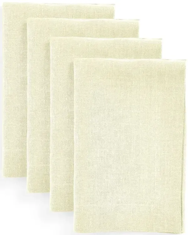 Solino Home 100% Pure Linen Dinner Napkins 20 x 20 Inch Set of 4 - Diana