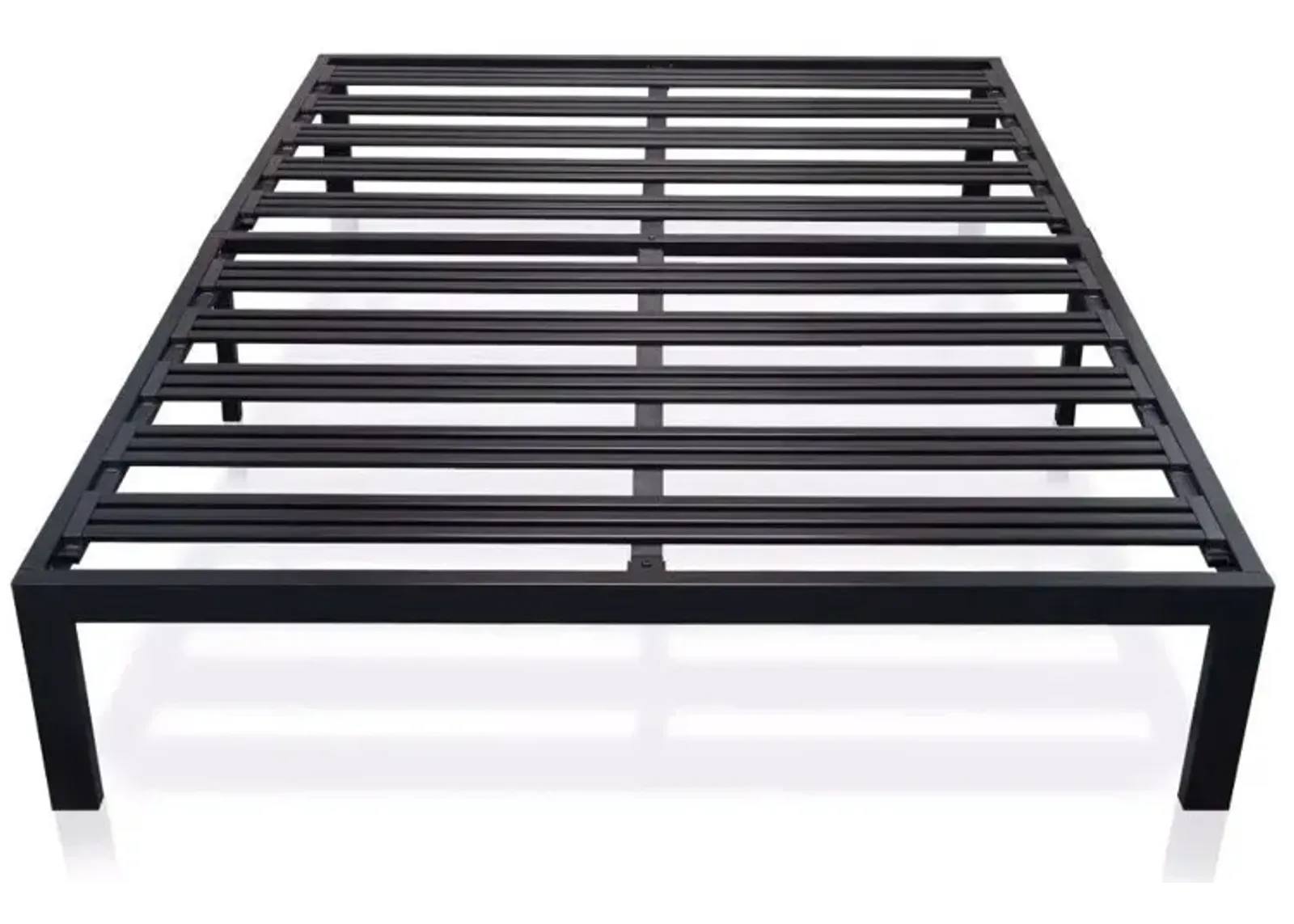 Hivvago King Metal Platform Bed Frame with Heavy Duty Slats