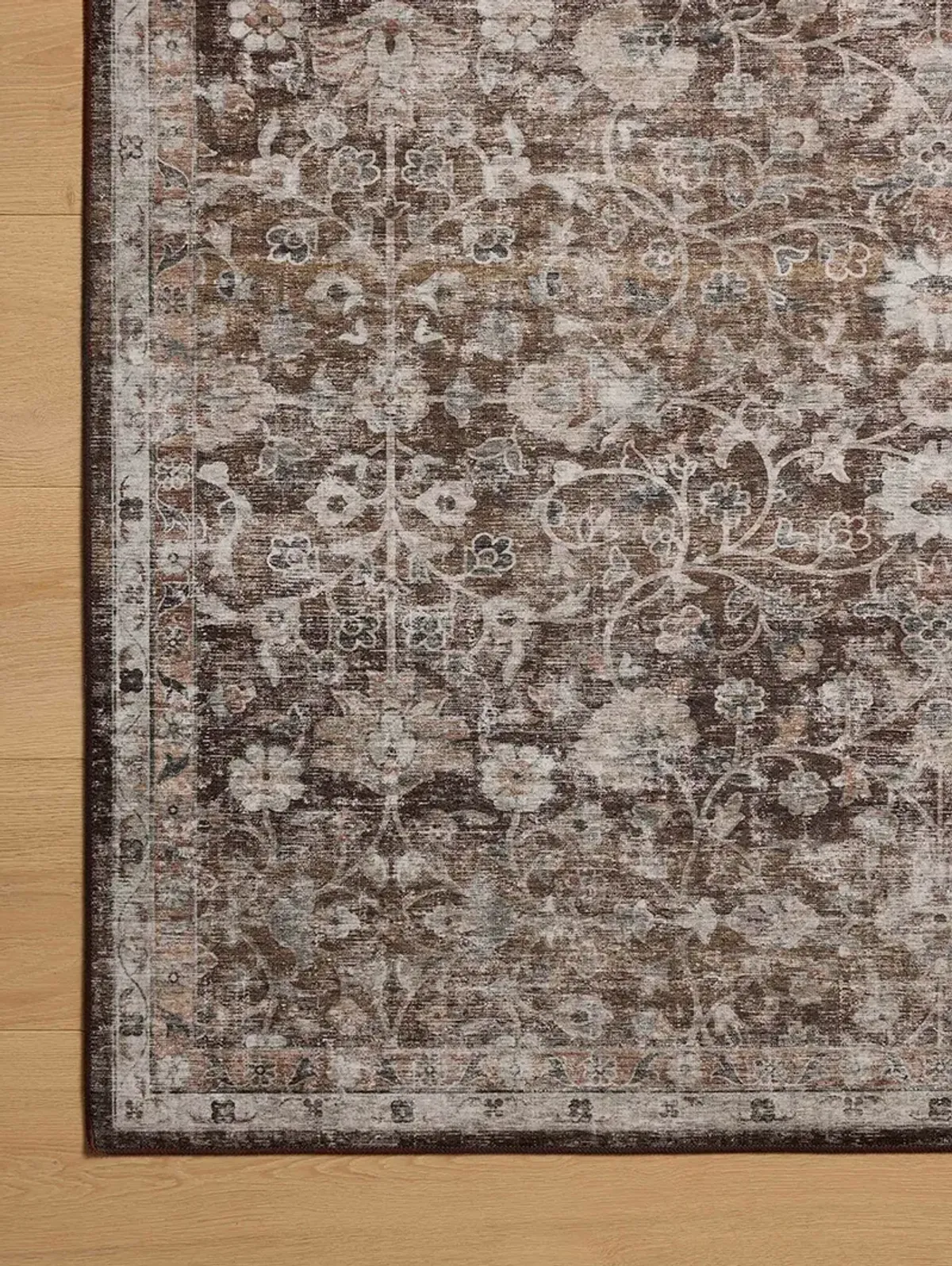 Josie  Earth/Natural 2'x5' Machine Washable Rug