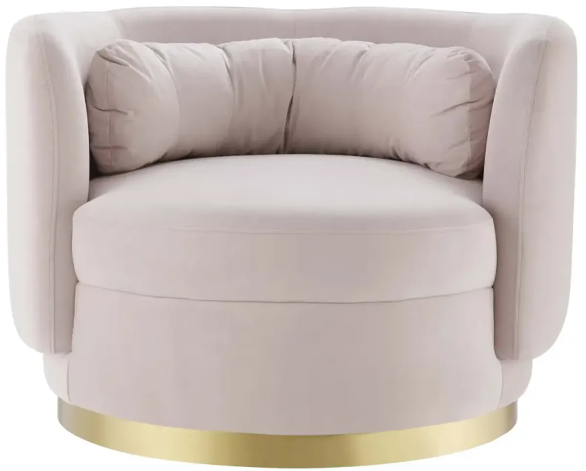 Relish Performance Velvet Swivel Chair