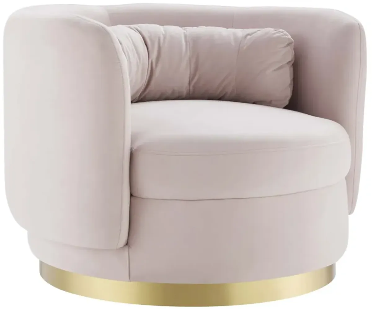 Relish Performance Velvet Swivel Chair