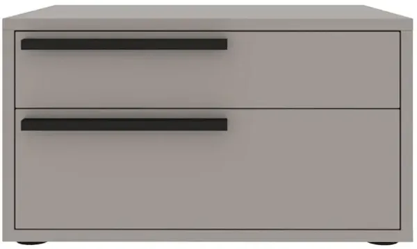 Casabianca Home Carter Left Nightstand In Taupe Matte