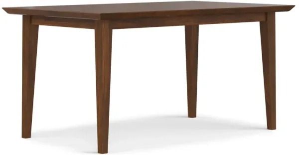 Colby 60 inch x 36 inch Rectangle Contemporary Modern Dining Table in Walnut