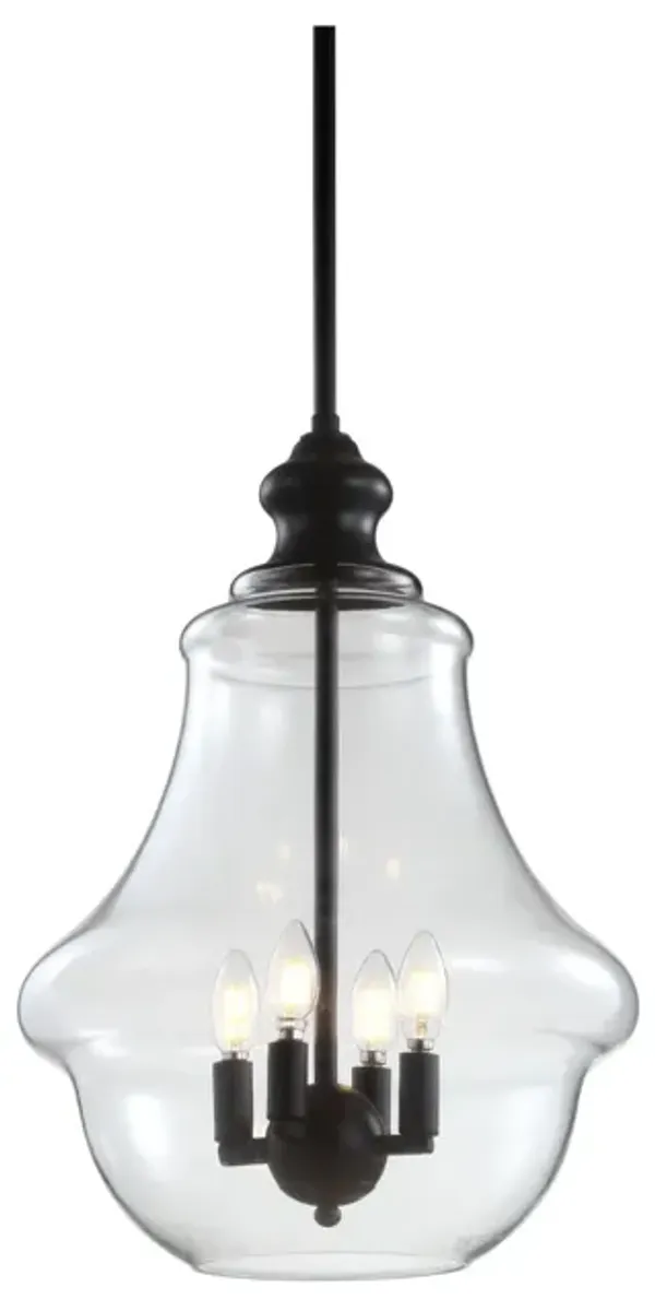 Adam Adjustable Metal/Glass LED Pendant