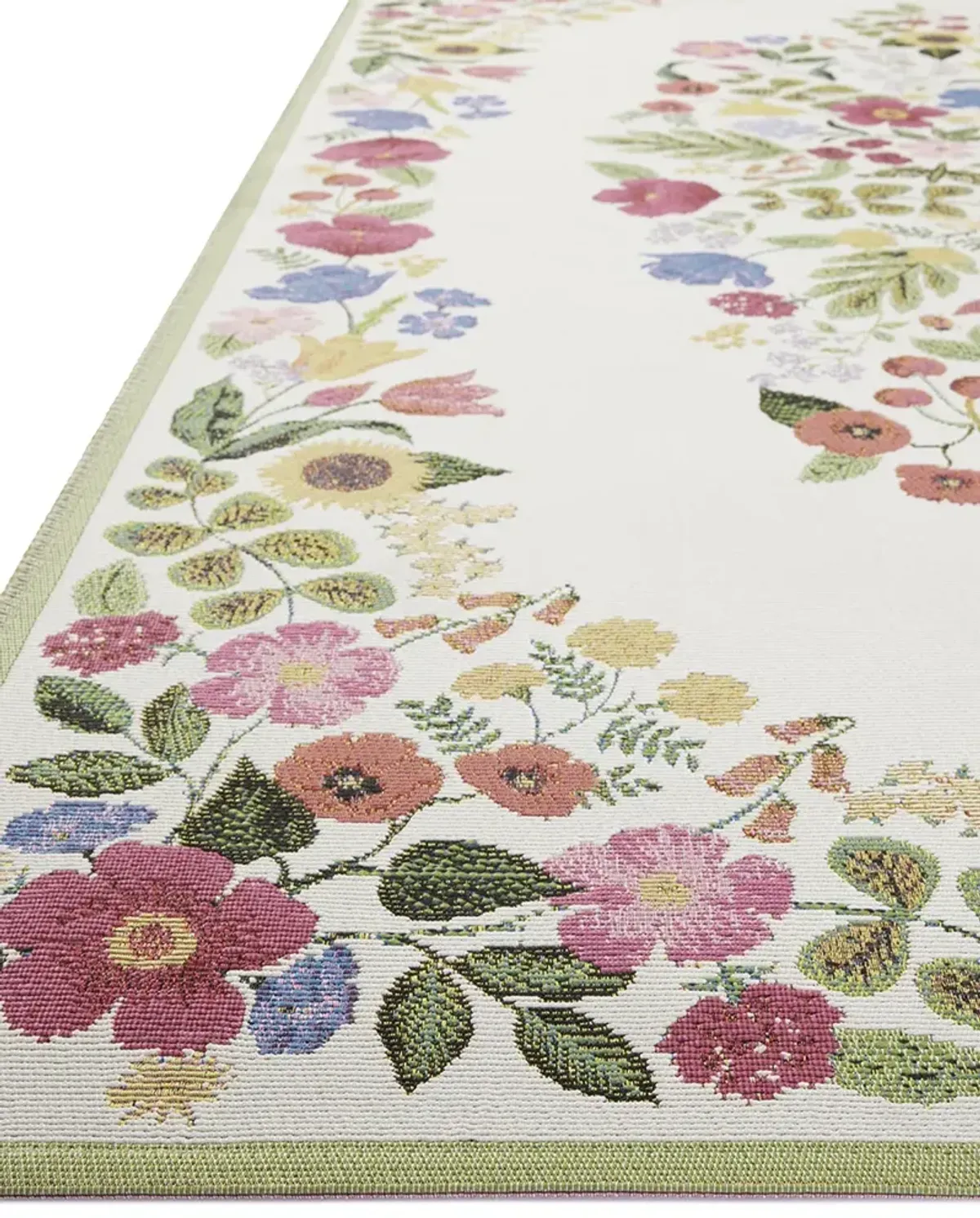 Perennial PRN-01 Cream 5''3" x 7''8" Rug by Rifle Paper Co.