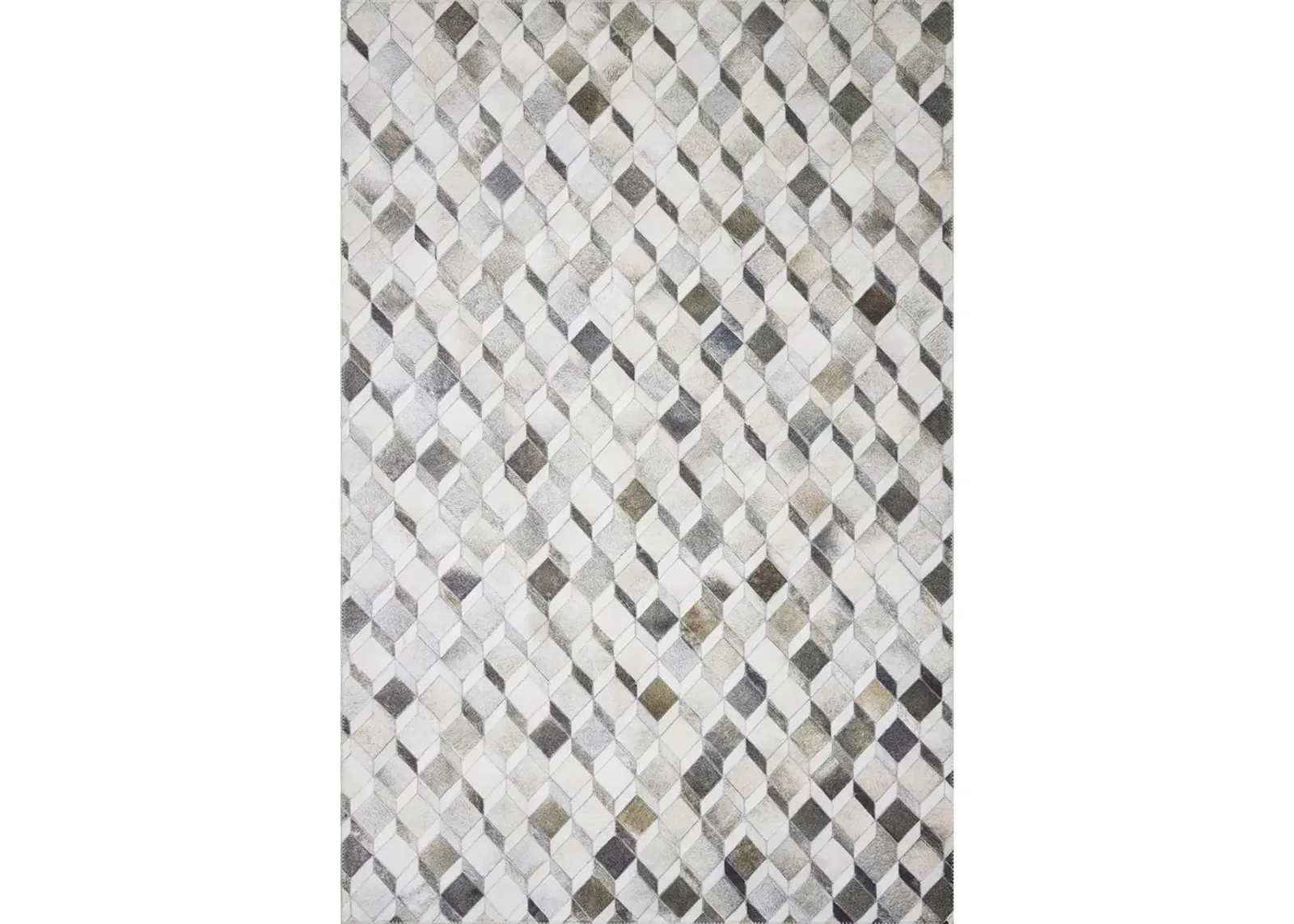 Maddox MAD02 Grey/Mocha 3'6" x 5'6" Rug