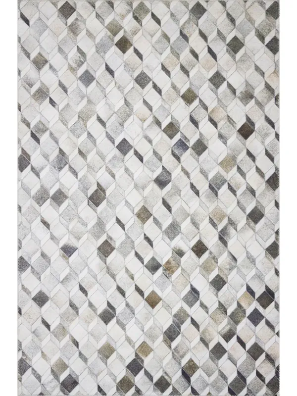 Maddox MAD02 Grey/Mocha 3'6" x 5'6" Rug