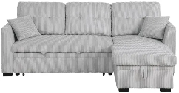 Alexent Joseph Sleeper Sofa Bed With Reversible Storage Chaise