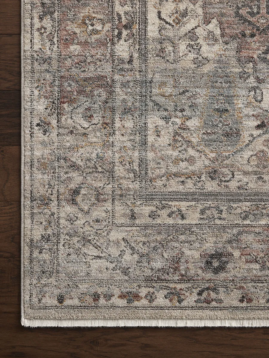 Lyra LYR05 Sunset/Silver 5'3" x 7'9" Rug