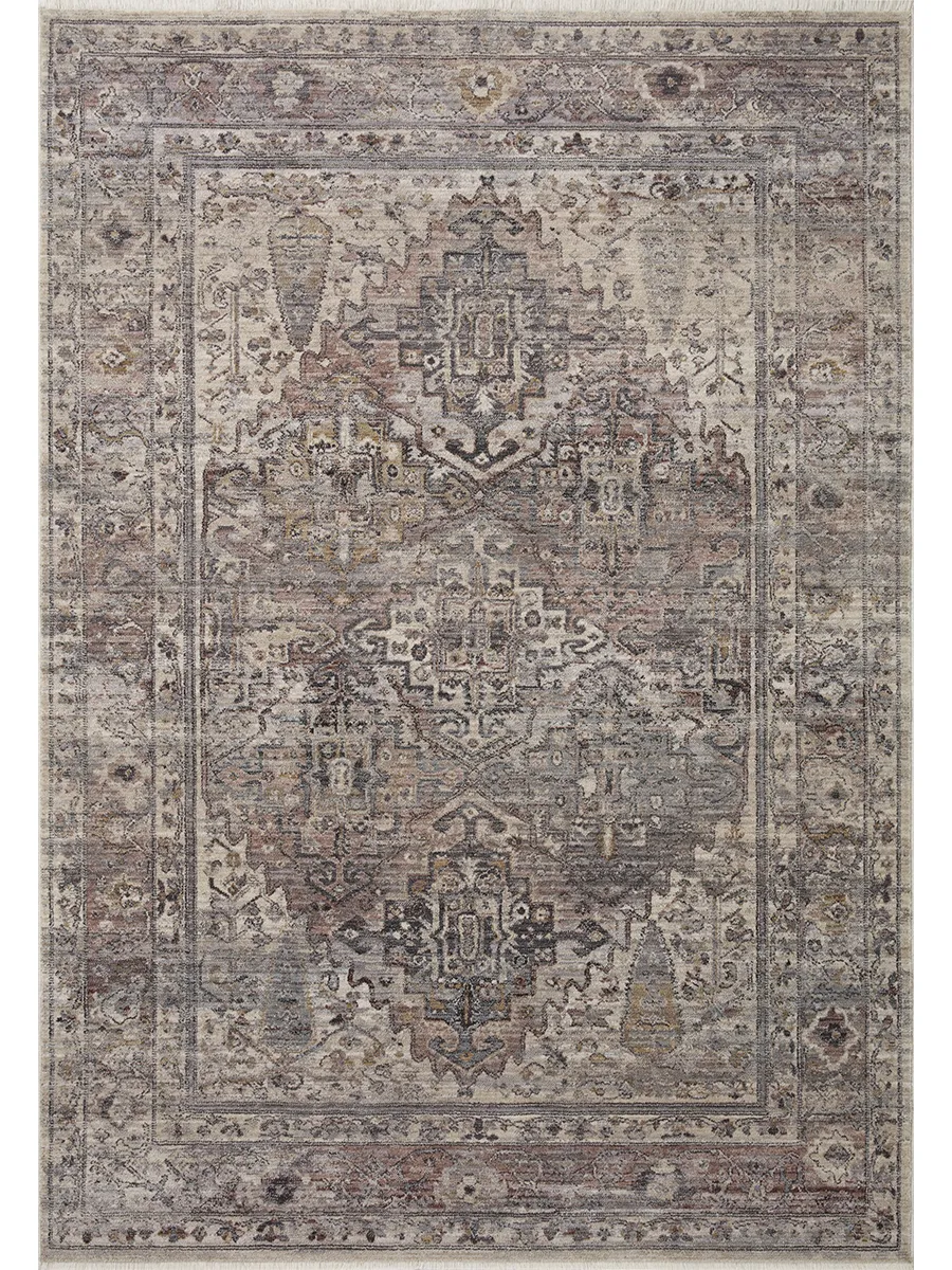 Lyra LYR05 Sunset/Silver 5'3" x 7'9" Rug