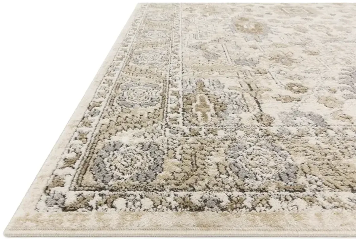 Teagan TEA03 Ivory/Sand 5'3" x 7'6" Rug