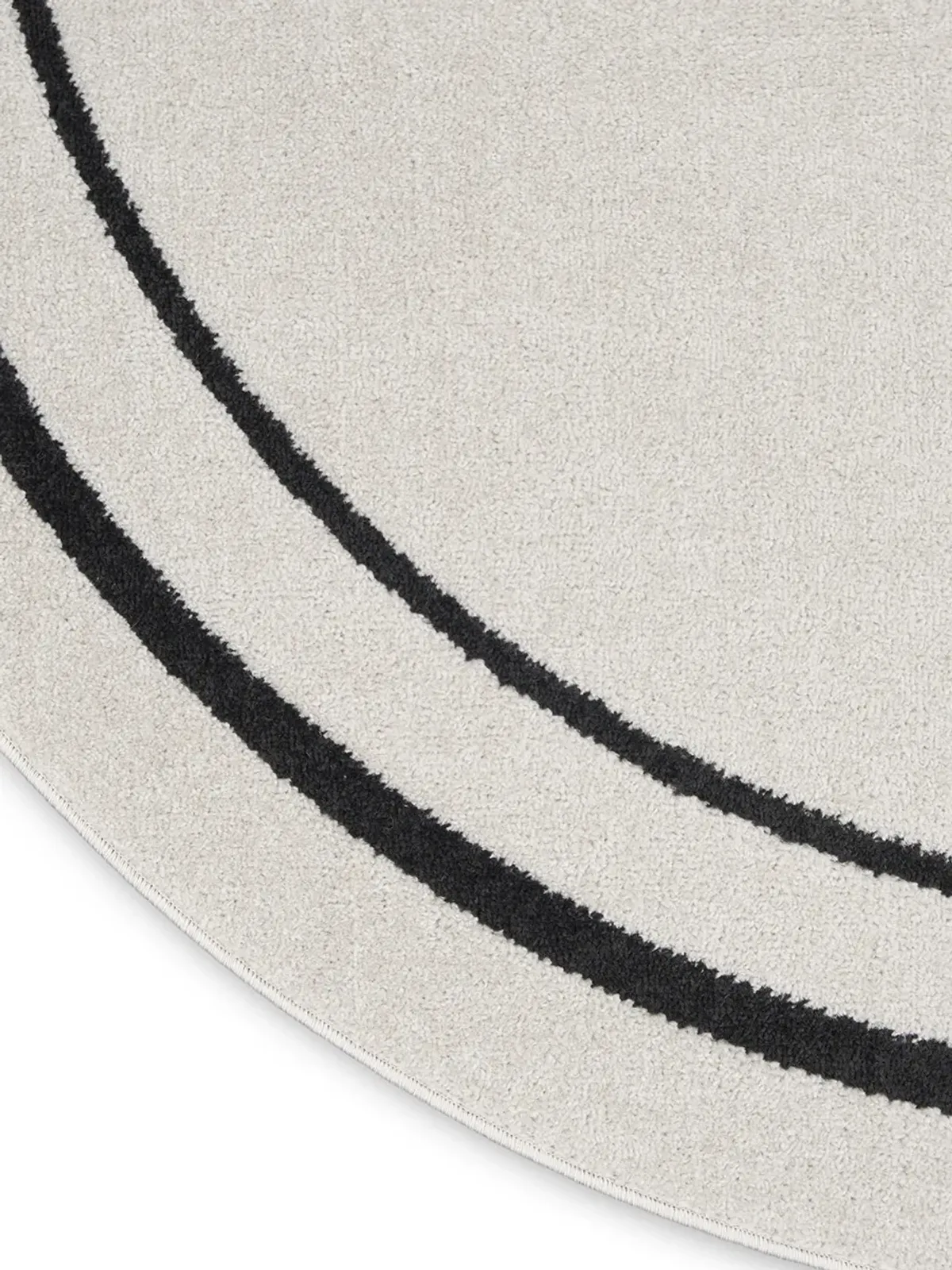 Nourison Essentials NRE02 Ivory/Black 8' x Round Rug