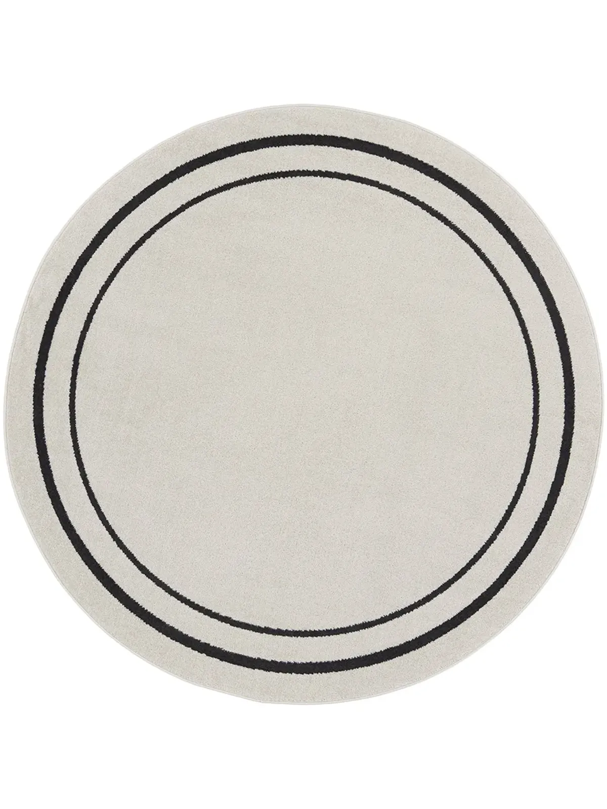 Nourison Essentials NRE02 Ivory/Black 8' x Round Rug