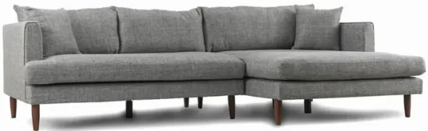 Ashcroft Furniture Co Blake L-Shaped Linen Sectional Sofa