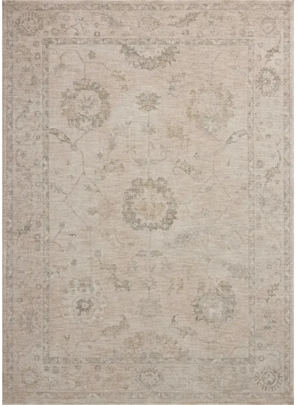 Louisa Oatmeal/Slate 5'3"x5'3" Round Rug