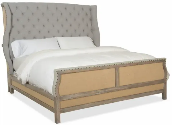 Boheme Bon Vivant De-constructed King Upholstered Bed
