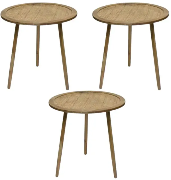 Round Side Tables Set of 3, Compact and Stylish Tables for Home Interiors