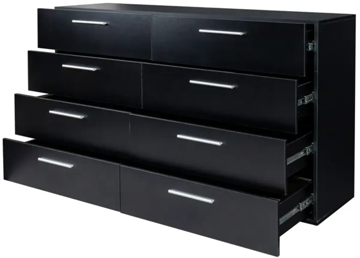 Modern 8-Drawer Double Dresser, Versatile Storage Cabinet for Home