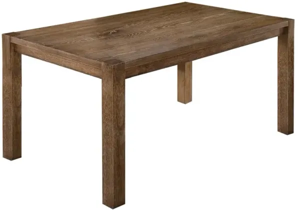 Best Master Furniture Janet 60 Transitional Wood Dining Table in Driftwood