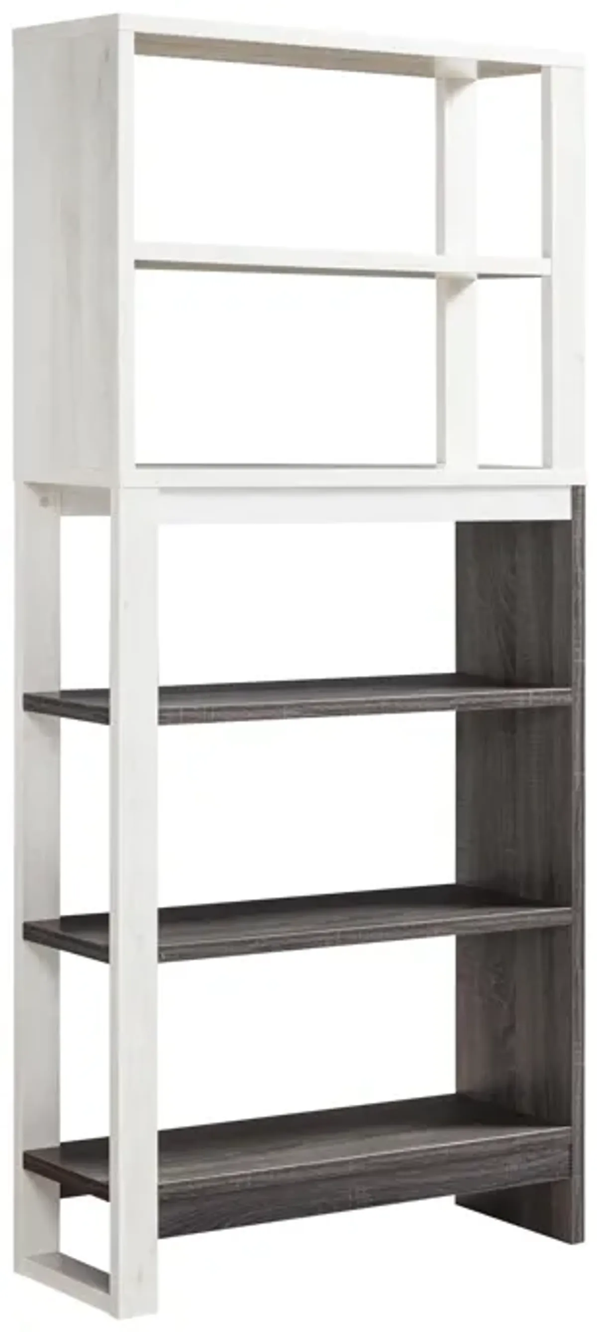 Bookcase White Oak Distressed Grey