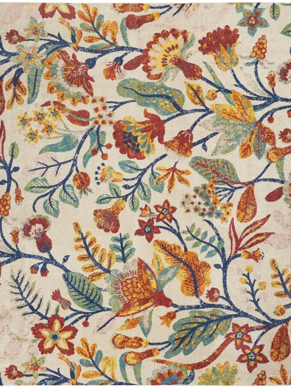 Allur ALR09 Navy/Multicolor 2'3" x 7'6" Rug