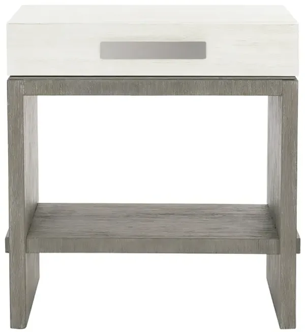 Foundations One Drawer Nightstand in White