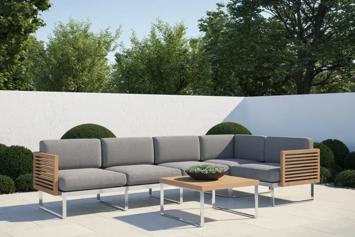 Monterey 5 Seater Outdoor Sectional with Coffee Table