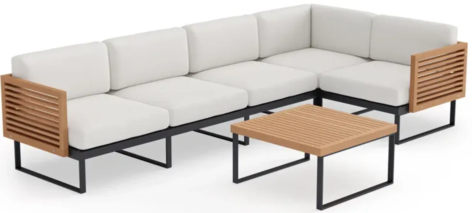 Monterey 5 Seater Outdoor Sectional with Coffee Table