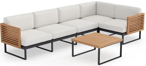 Monterey 5 Seater Outdoor Sectional with Coffee Table