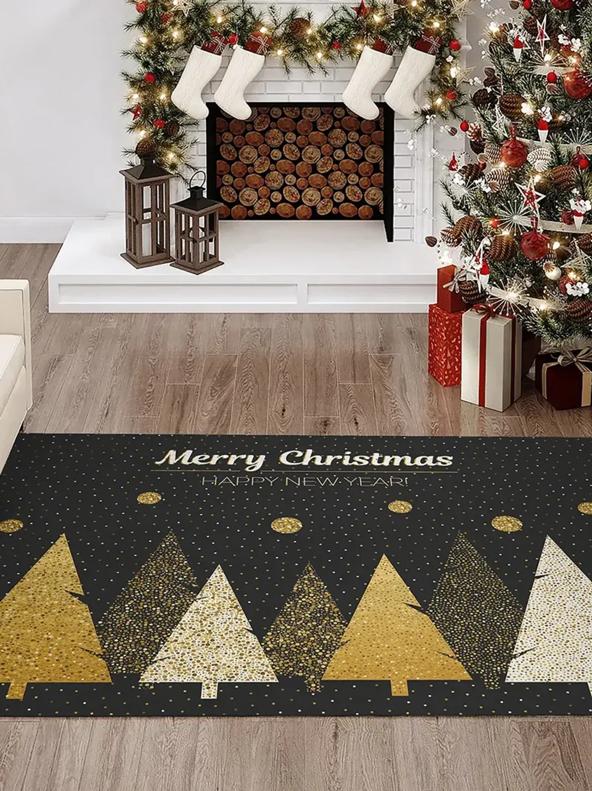 Wonderland WN11 Black 30" x 46" Rug