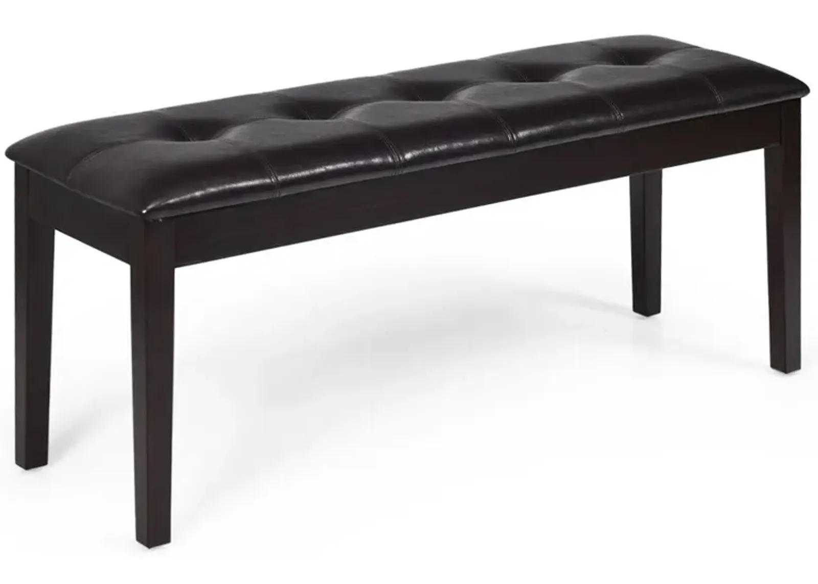 Elegant Upholstered Dining Bench with Button Tufting