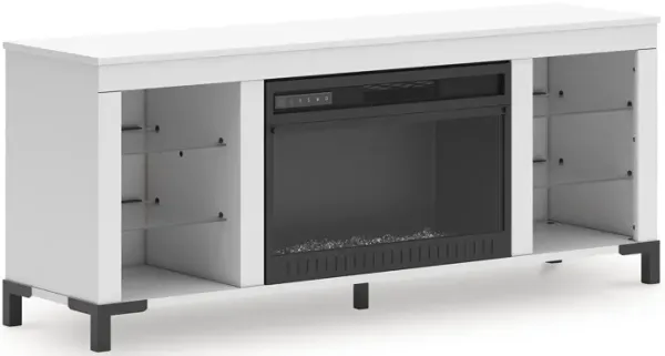 Brollevi TV Stand with Electric Fireplace