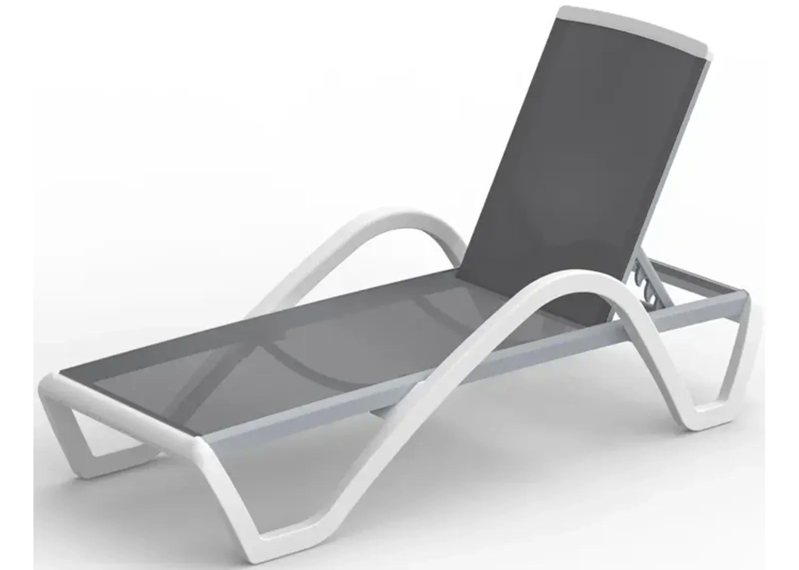 Adjustable Aluminum Patio Chaise Lounge Chair