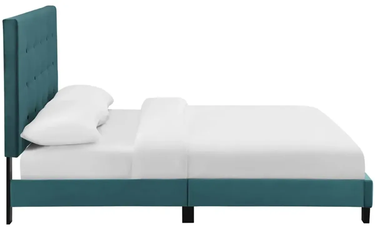 Modway - Melanie King Tufted Button Upholstered Performance Velvet Platform Bed