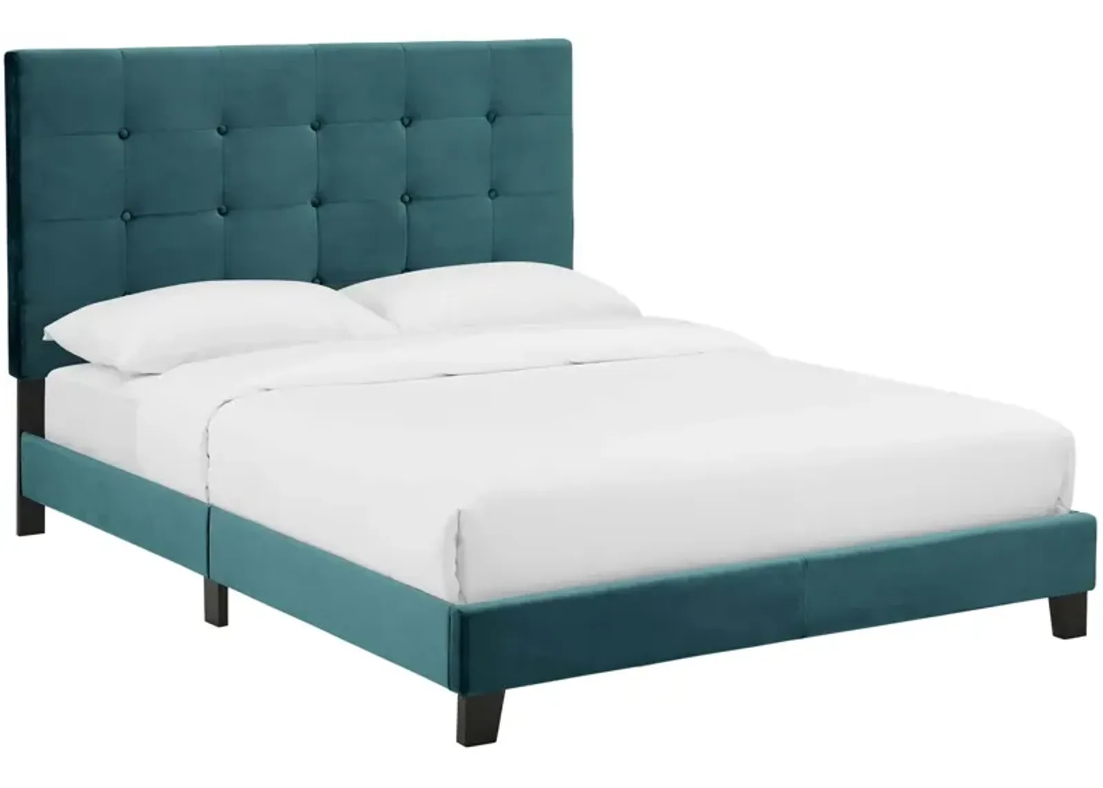 Modway - Melanie King Tufted Button Upholstered Performance Velvet Platform Bed