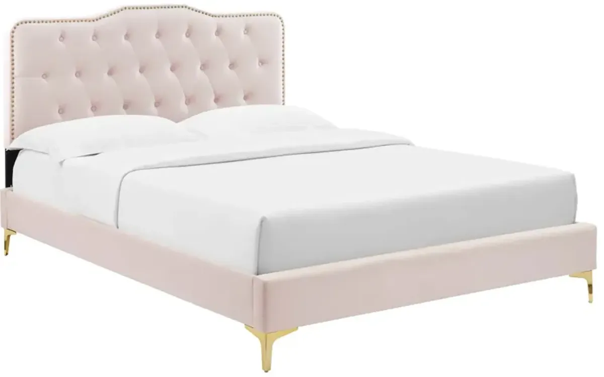 Modway - Amber Performance Velvet Queen Platform Bed