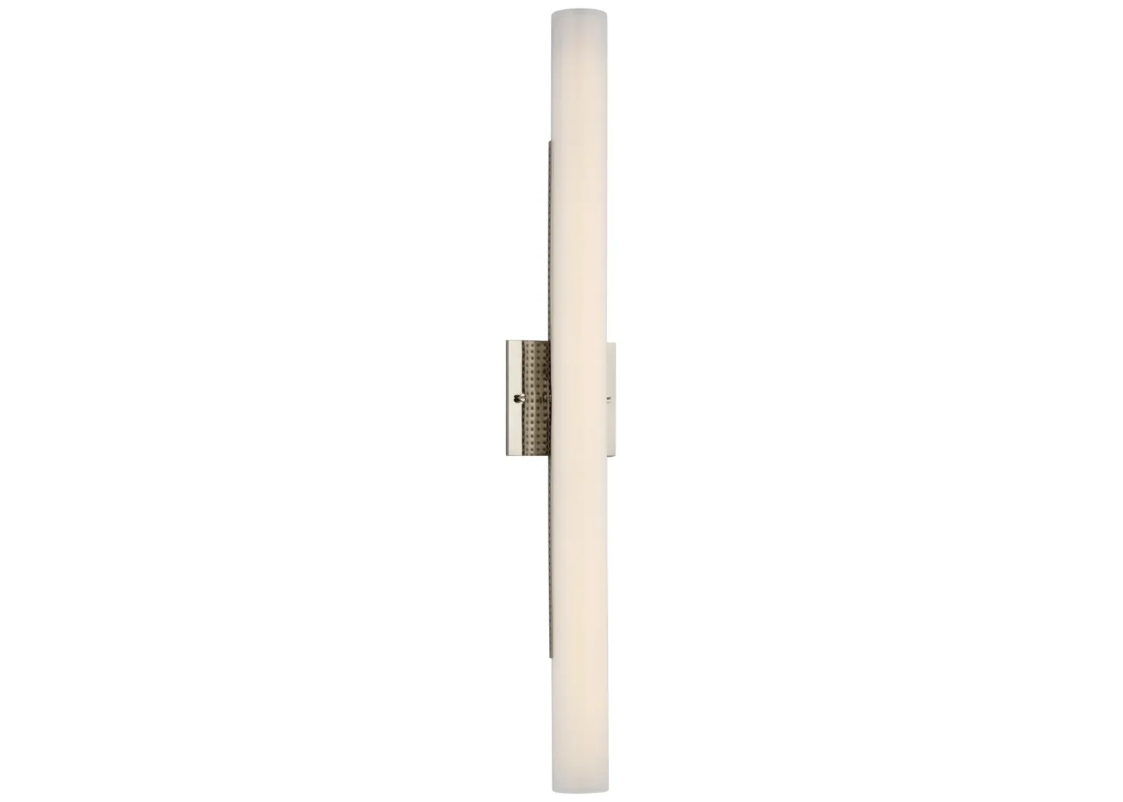 Precision 28" Bath Light in Polished Nickel with White Glass