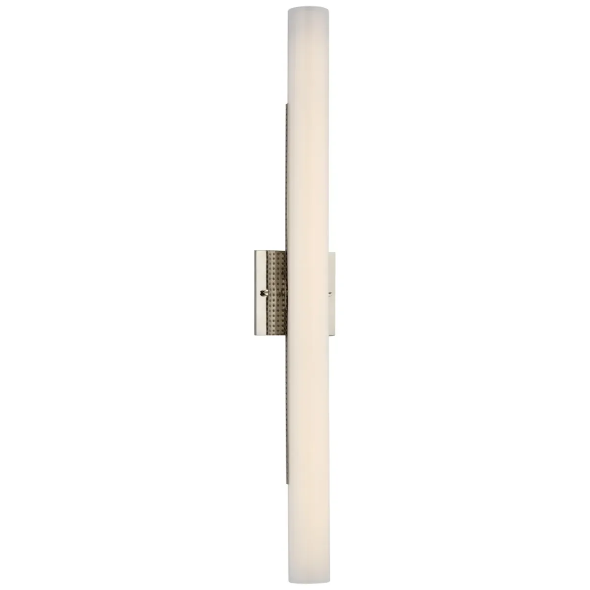 Precision 28" Bath Light in Polished Nickel with White Glass