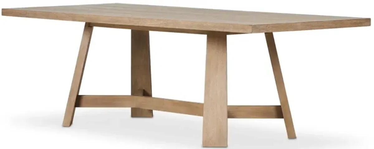 Munich 96" Warm Natural Oak Dining Table