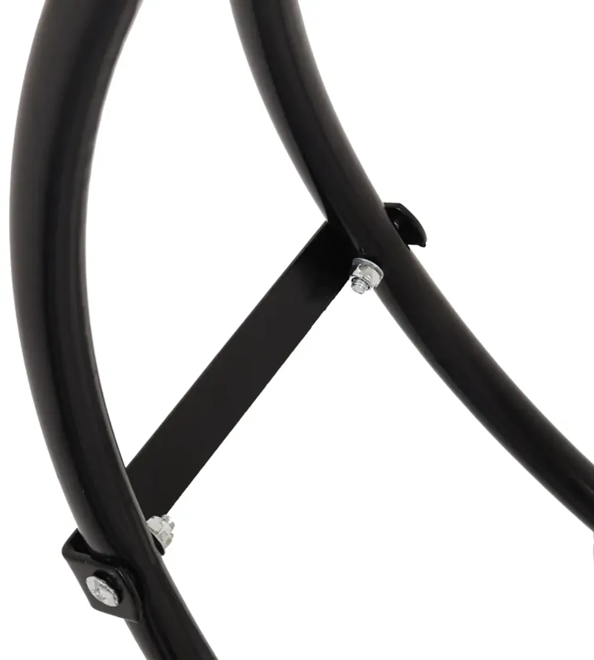 Sunnydaze Black Powder-Coated Steel Firewood Log Hoop Rack