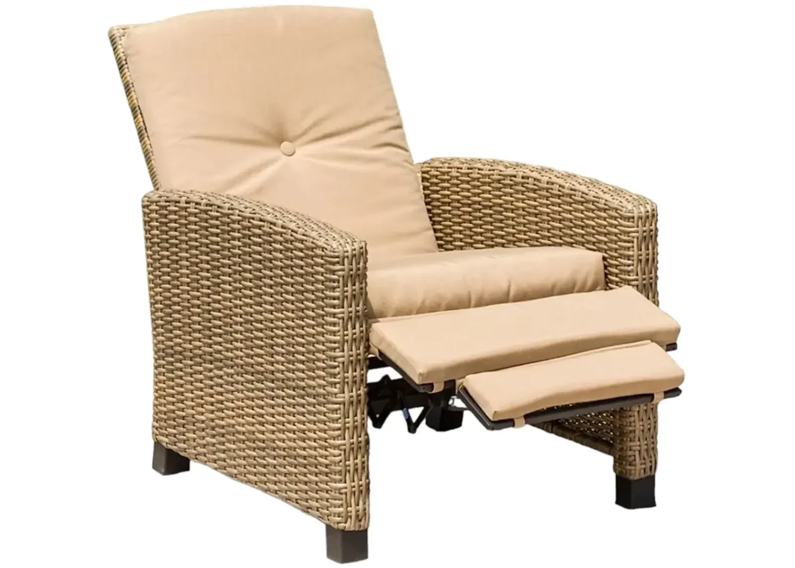 Indoor & Outdoor Recliner All-Weather Wicker Patio Chair Ideal for Relaxing Outdoors