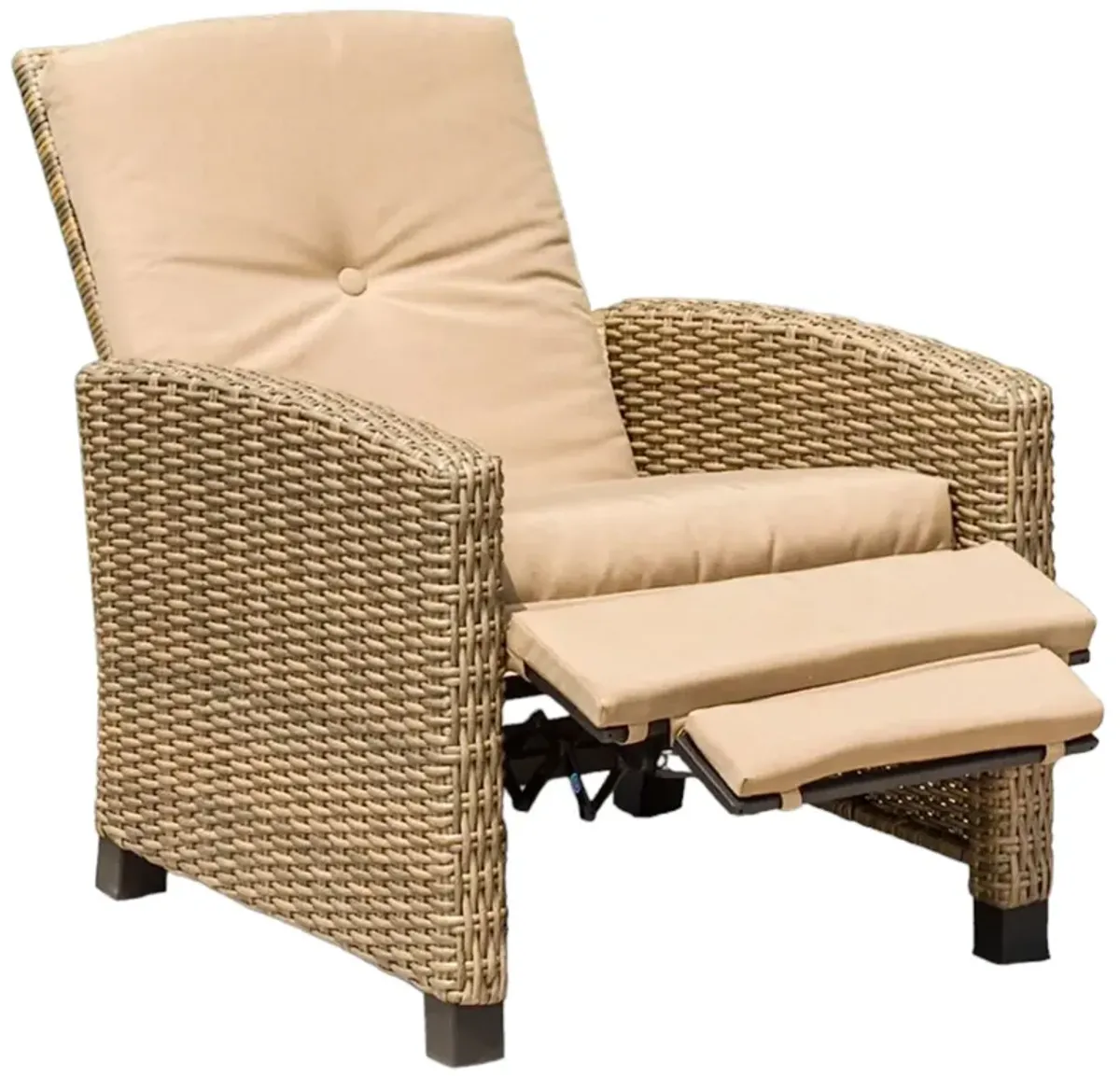 Indoor & Outdoor Recliner All-Weather Wicker Patio Chair Ideal for Relaxing Outdoors