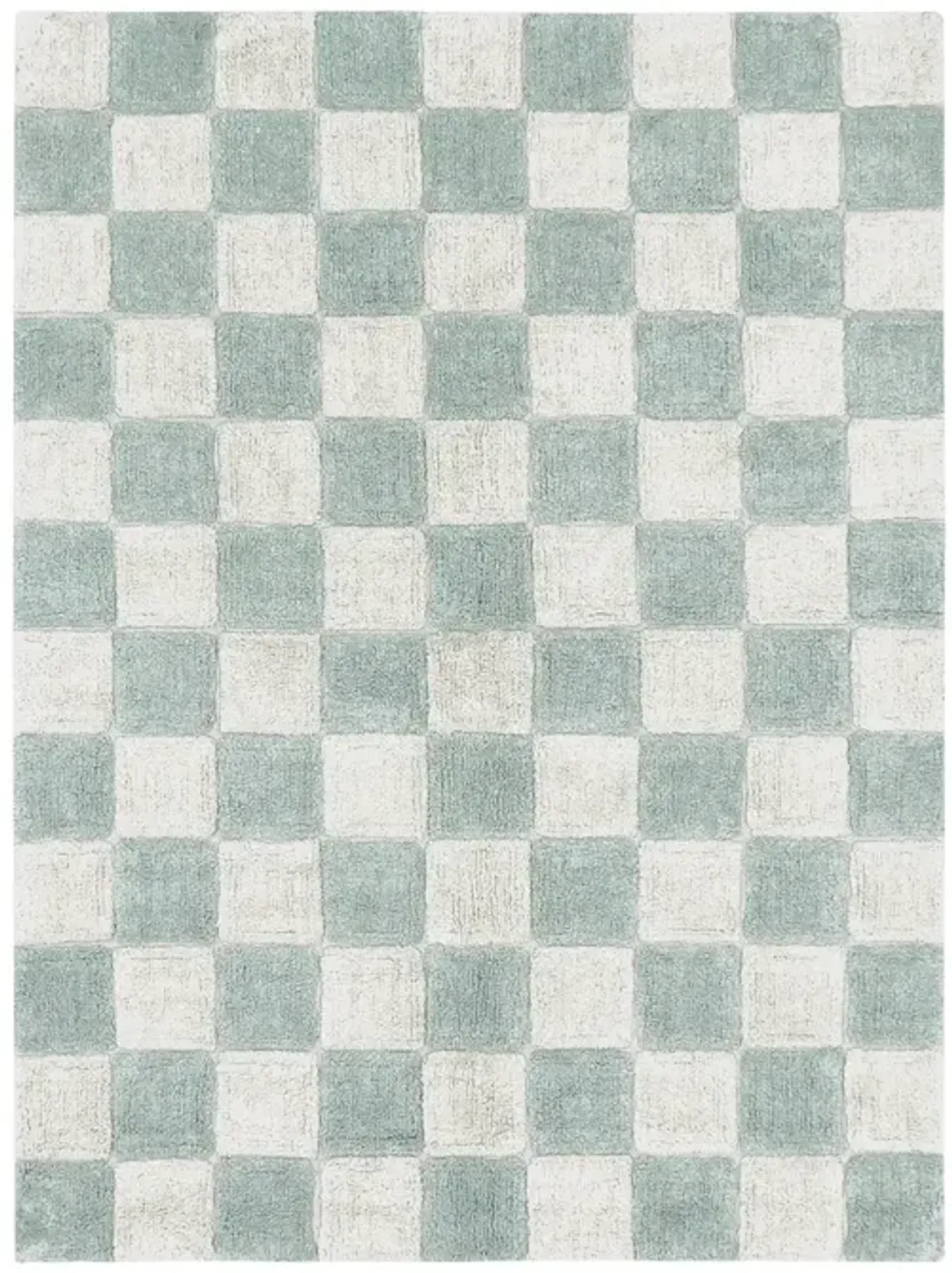 Washable rug Kitchen Tiles Blue Sage