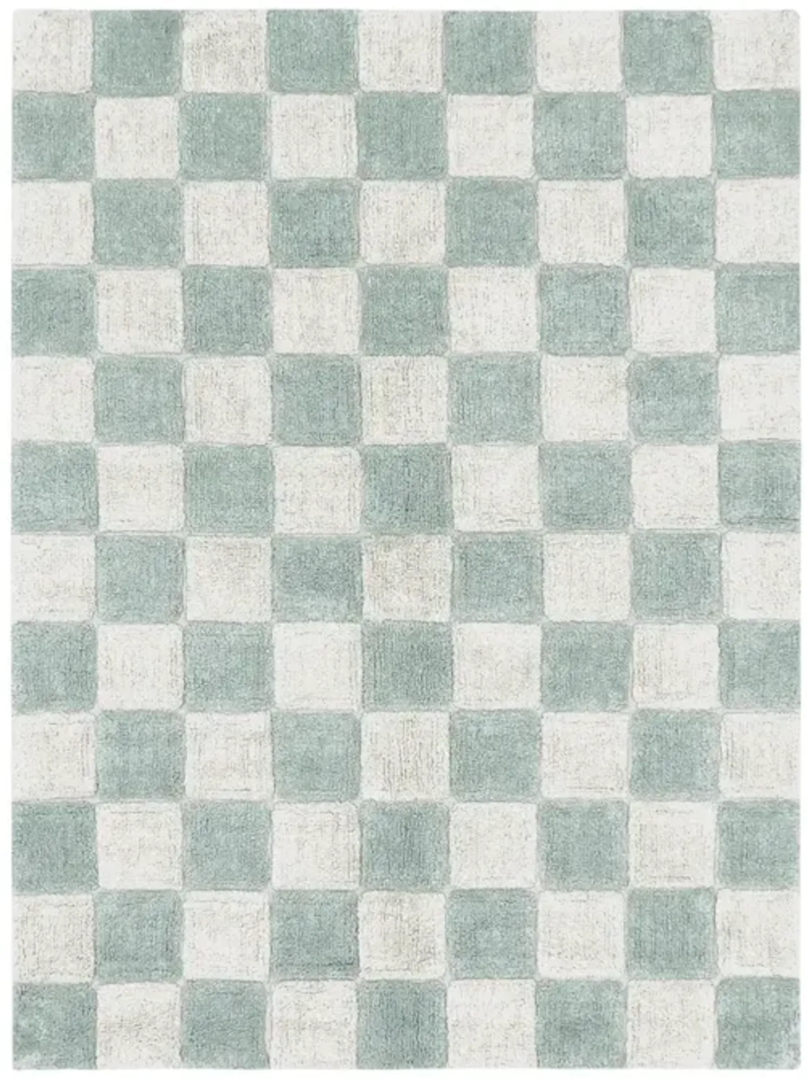 Washable rug Kitchen Tiles Blue Sage