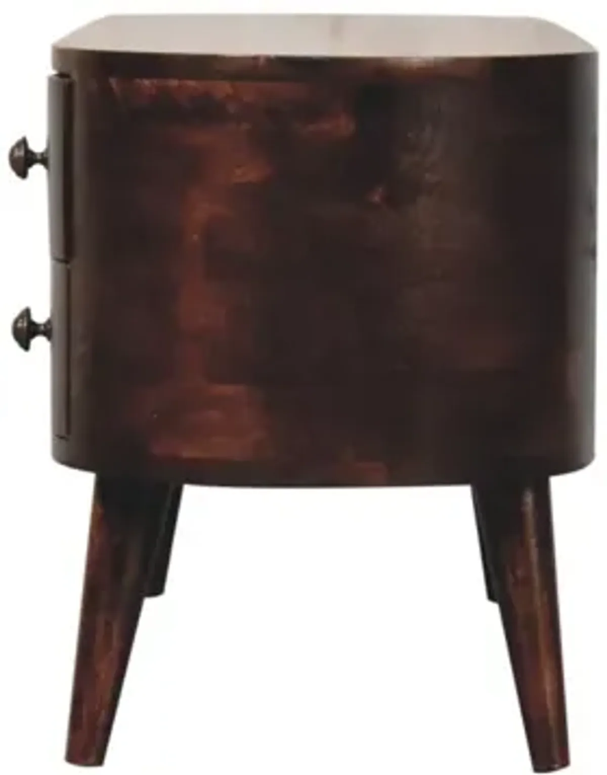 Artisan Furniture Solid Wood California Walnut Rounded Entertainment Unit