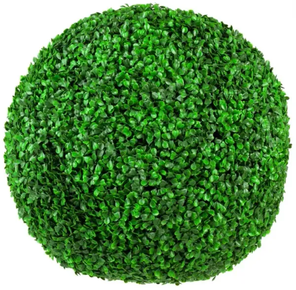 Artificial Boxwood Topiary Ball Set (2 Balls) 15 Inch UV Resistant