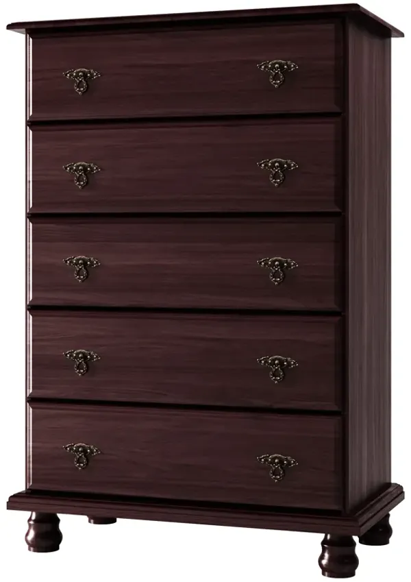 100% Solid Wood Kyle 5-Drawer Chest