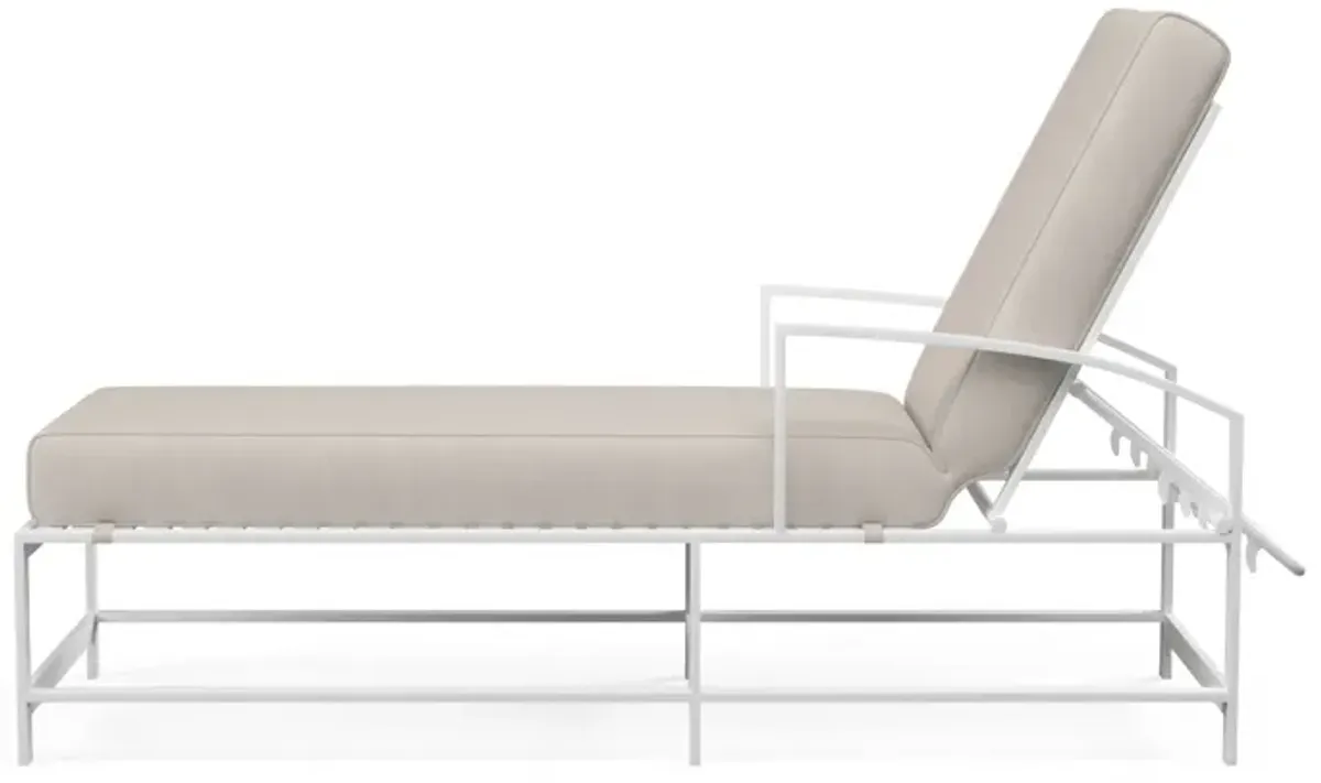 Bristol Chaise in Canvas Flax w/ Self Welt