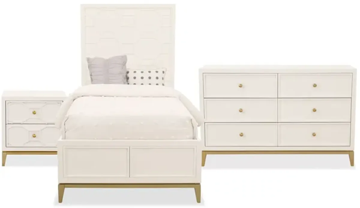 Uptown Youth 4pc Twin Bed Set